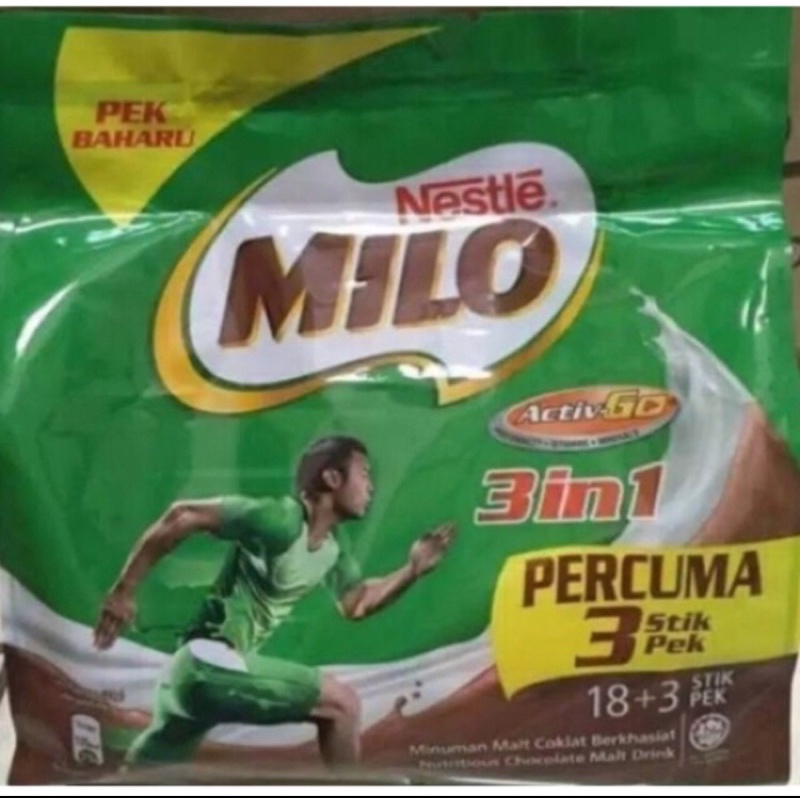 Jual Milo 3 In 1 MALAYSIA ORIGINAL Isi 18 3 Stik Shopee Indonesia