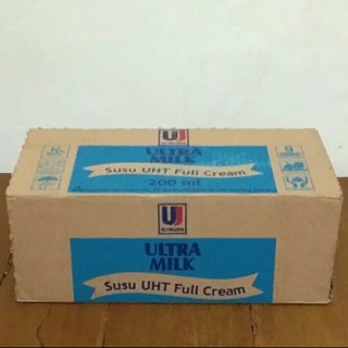 Jual Susu Ultra Milk Rasa Full Cream Kotak Uht Plain Ml