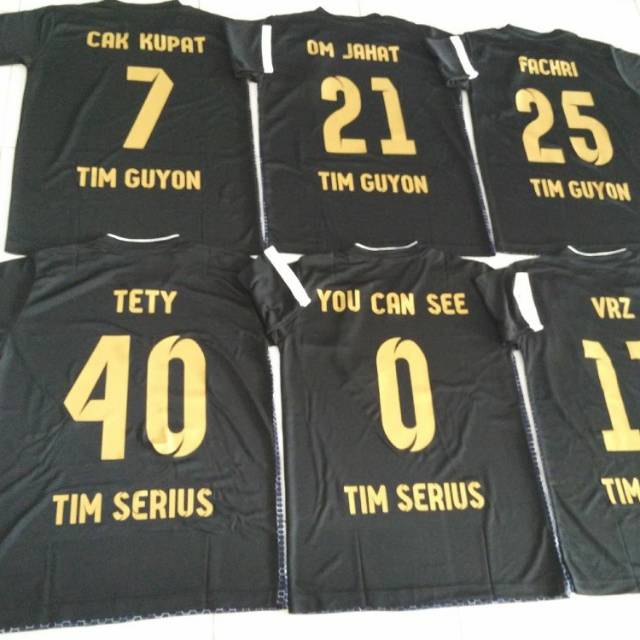 Jual Paket Sablon Polyflex Nomor Punggung Nama Nama Team Shopee