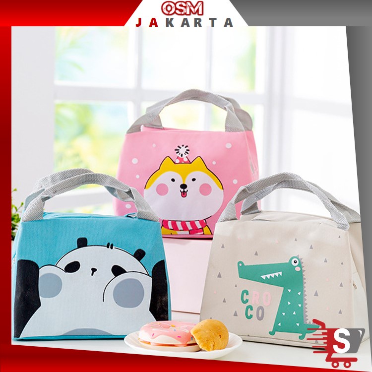 Jual OSM JKT T512 Tas Bekal Karakter Lunch Bag Perlengkapan Bekal