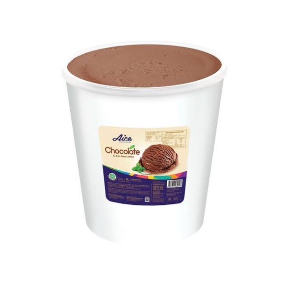 Jual Ice Cream Aice Coklat 8 Liter Es Krim Aice Coklat 8ltr Shopee