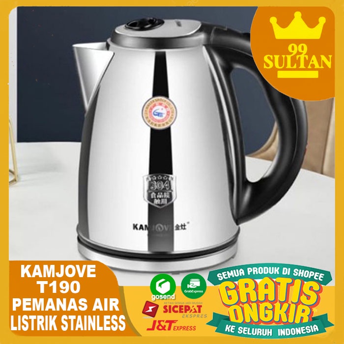 Jual Kamjove T190 Pemanas Air Pemanas Air Listrik Teko Stainless