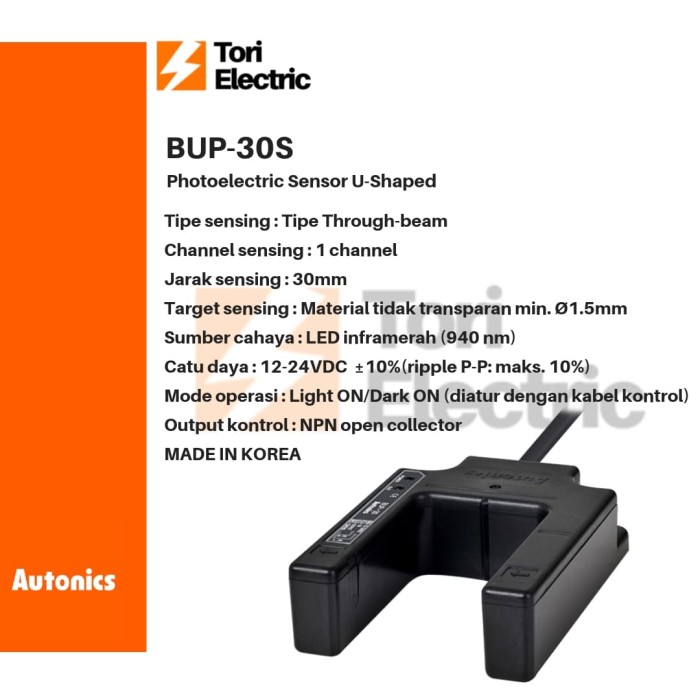 Jual Autonics Bup S U Shaped Photoelectric Sensor Ori Shopee