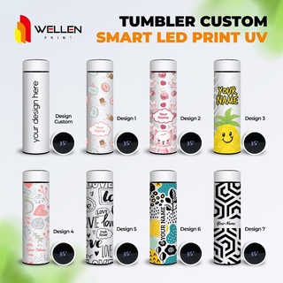 Jual Wellen Print Tumbler Sakura Smart Led Print Custom Termos