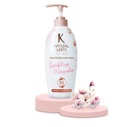 Jual K Natural White Brightening Body Wash Rice Milk Sparkling Magnolia