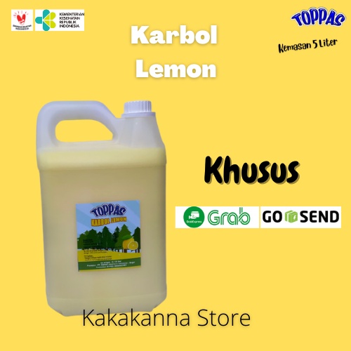 Jual Karbol Lemon 5 Liter Toppas Murah Berkualitas INSTAN SAMEDAY