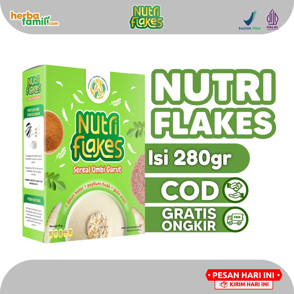 Jual Nutriflakes Sereal Umbi Garut Obat Asam Lambung Atasi Maag Mag