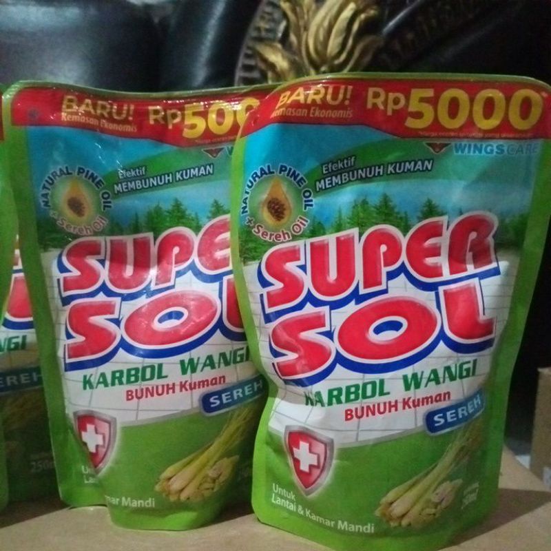 Jual Super Sol Karbol Wangi Sereh 250ml Shopee Indonesia