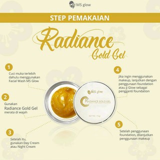 Jual Radiance Gold Ms Glow Gel Pencerah Wajah Bpom Original Shopee