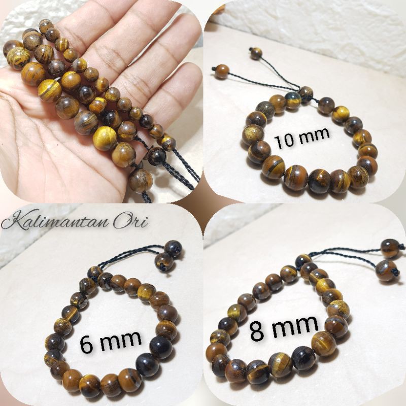 Jual Gelang Batu Mata Macan Tiger Eyes Original Import Shopee Indonesia