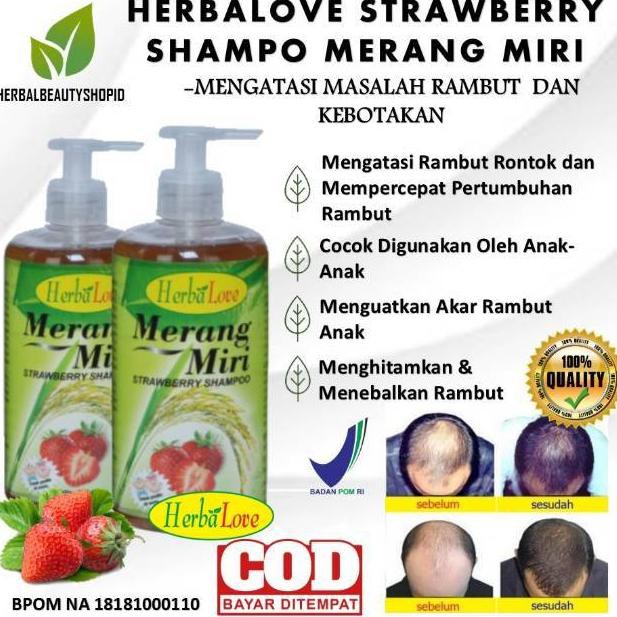 Jual Herbalove Shampo Merang Miri Ml Shampo Anti Ketombe Shampo Anti