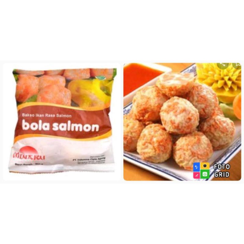 Jual Bola Salmon Bakso Ikan Rasa Salmon Gram Kerasa Salmonnya