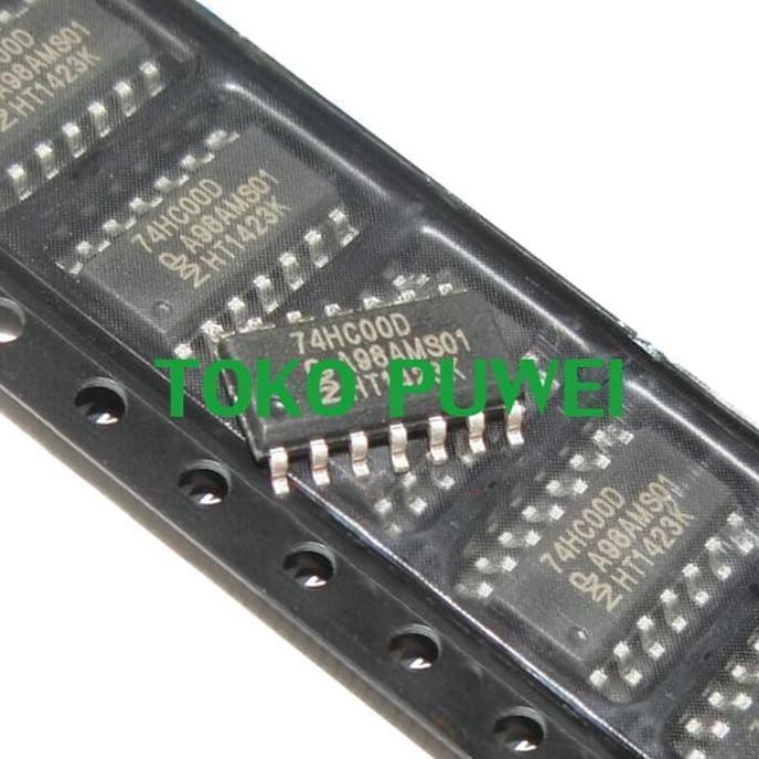 Jual Sn74Hc00D 74Hc00D 74Hc00 Quad 2 Input Nand Logic Gate Soic 14 Bg76