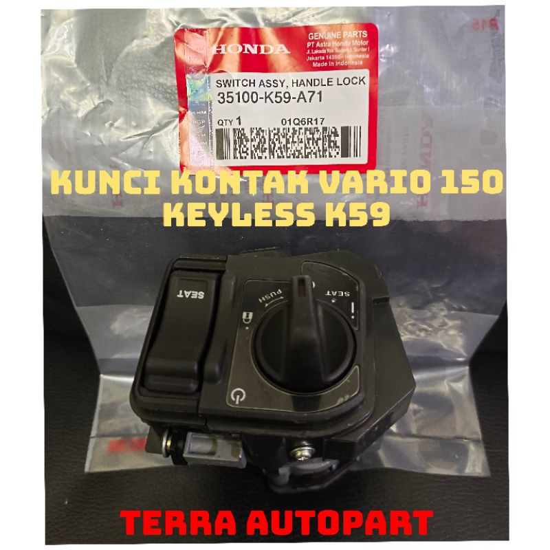 Jual KUNCI KONTAK KEYLES NEW VARIO 125 150 LED ESP ORIGINAL Shopee