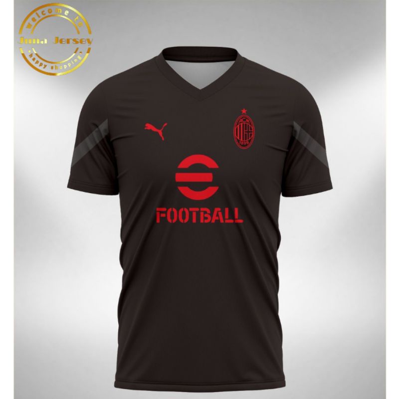 Jual BAJU KAOS JERSEY BOLA MILAN TRAINING 2022 2023 FULL PRINTING FREE