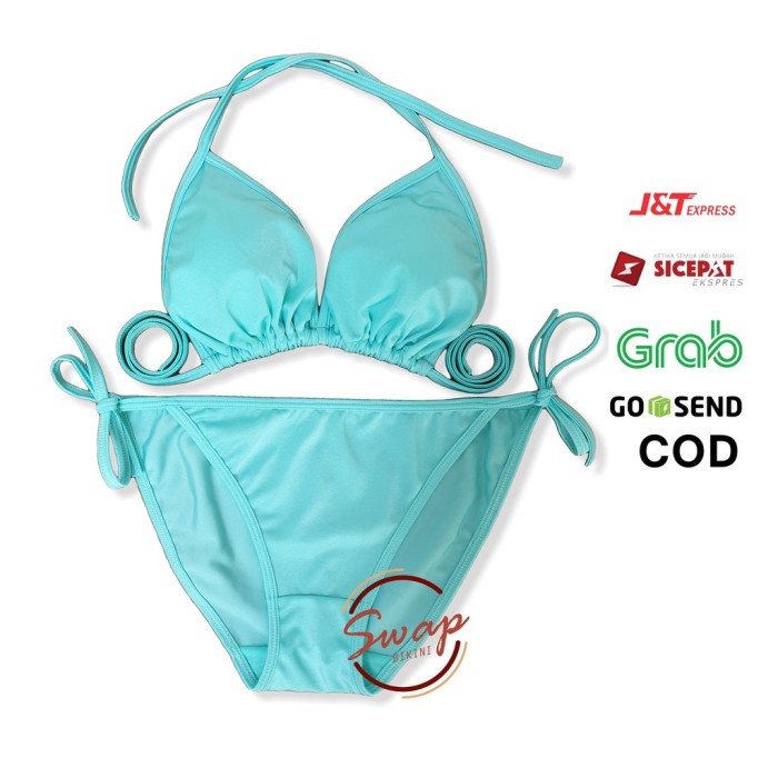 Jual BIKINI BIKINI NON KAWAT BIRU MUDA POLOS BIKINI Shopee Indonesia