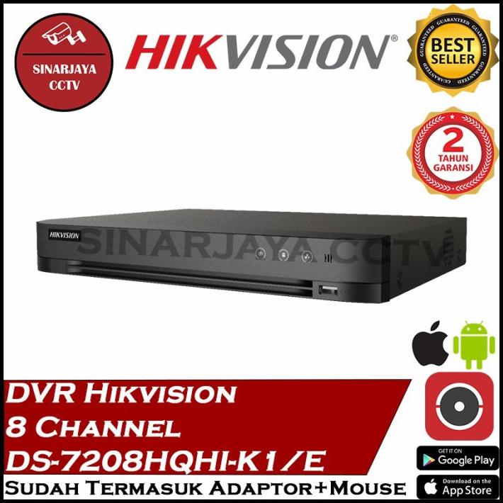 Jual Dvr 8Chanel Hikvision Ds 7208Hqhi K1 Uhk 4Mp Shopee Indonesia