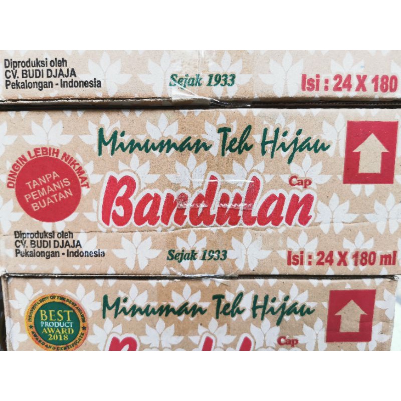 Jual Minuman Teh Hijau Gelas Ml Bandulan Produksi Cv Budi Djaja