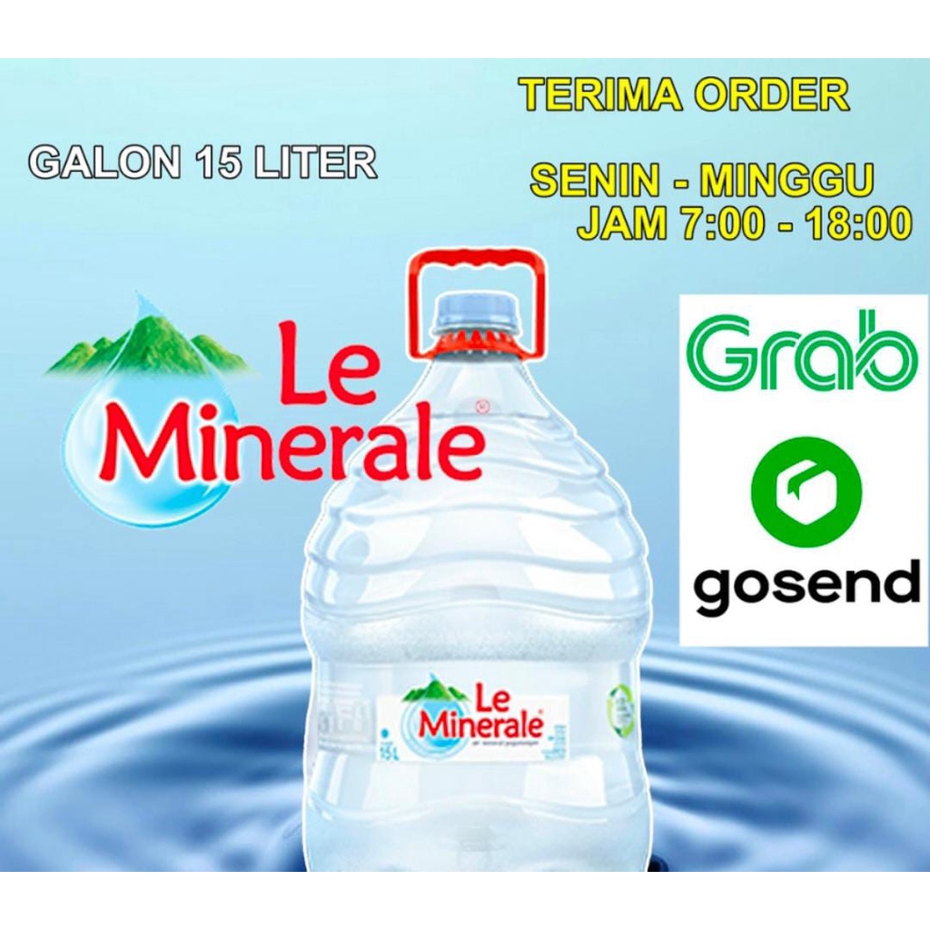 Jual Air Minum Le Minerale Galon Isi Liter Shopee Indonesia