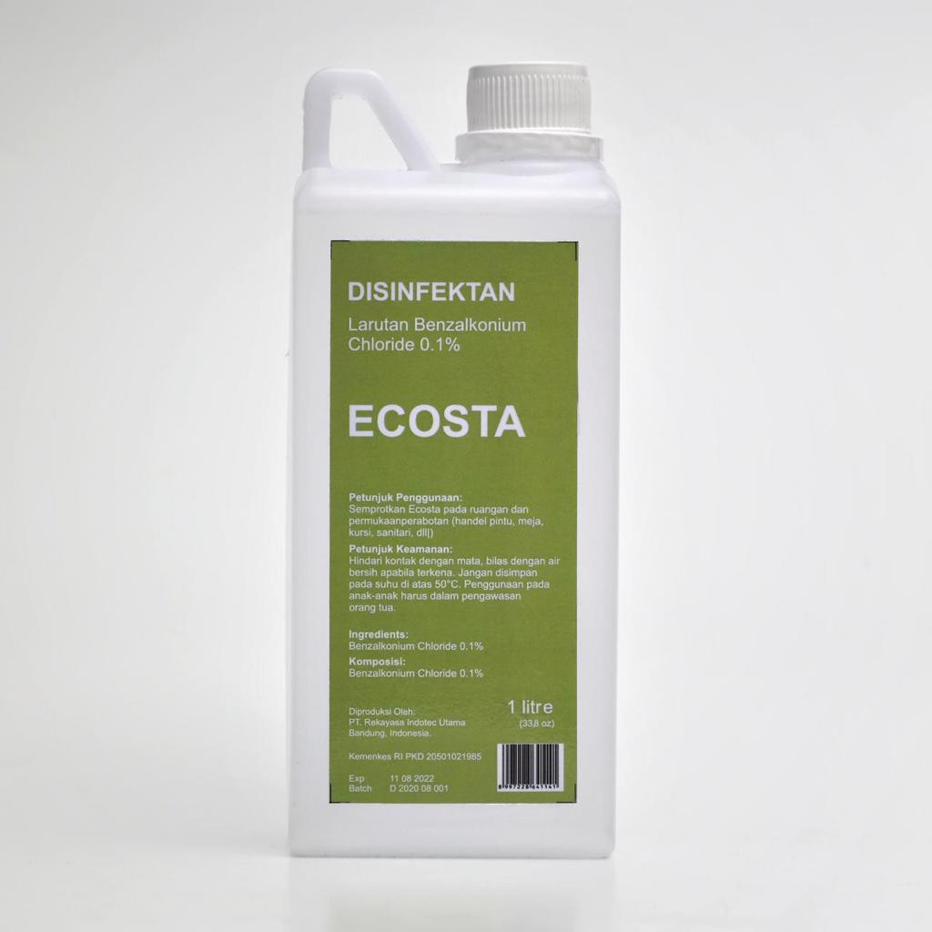 Jual Cairan Disinfectant Antiseptik Ecosta 1L BENZALKONIUM 0 1