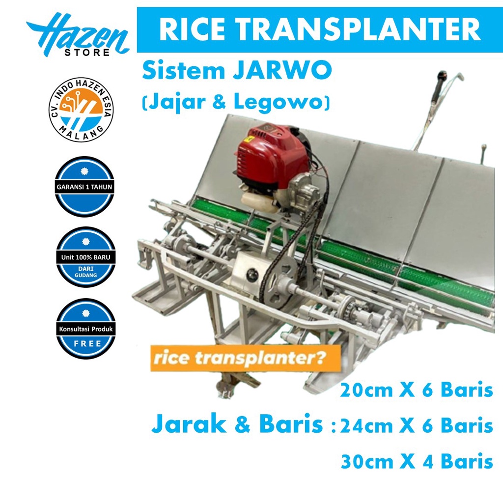 Jual Mesin Tanam Padi Tepat Guna Rice Transplanter Sistem Jarwo By