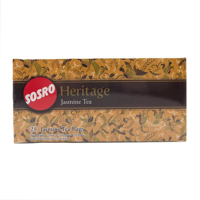 Jual Sosro Heritage Jasmine Tea Teh Celup Melati Kemasan Box Isi 25