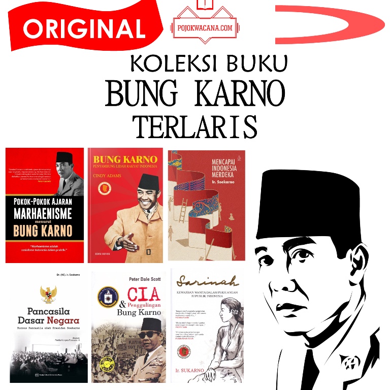 Jual Original Koleksi Buku Ir Soekarno Bung Karno Penyambung Lidah