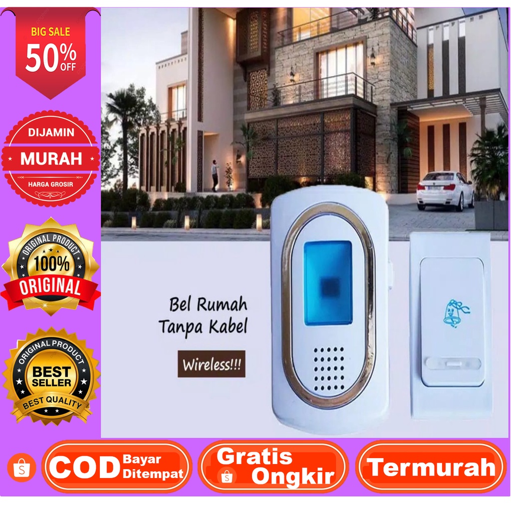 Jual Bell Rumah Wireless Door Wireles Bell Home Bell Gp Tanpa Kabel