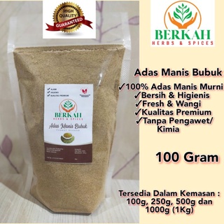 Jual Adas Manis Bubuk Berkah Gr Kualitas Premium Wangi Halal