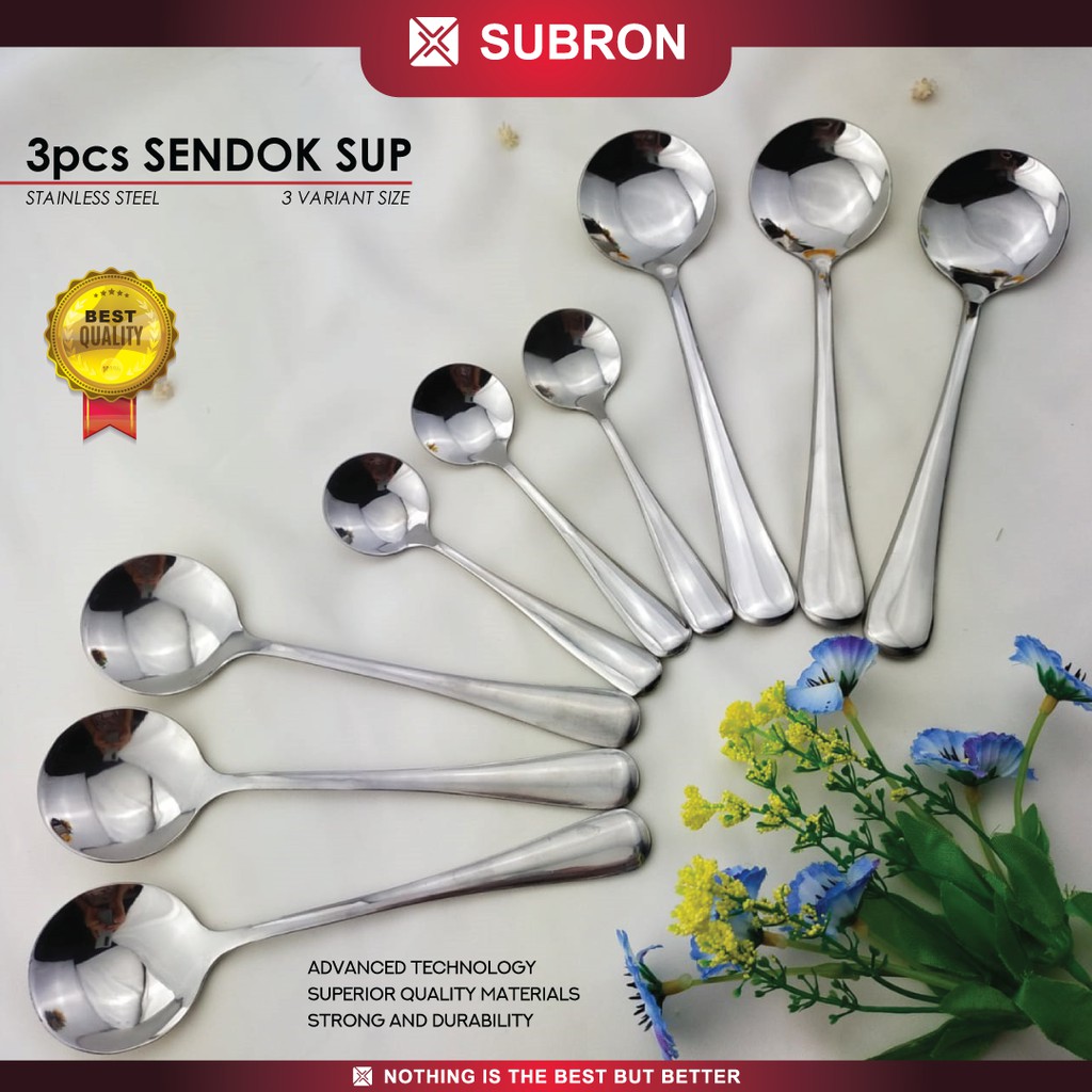 Jual Subron Sendok Sup Bulat Sendok Es Krim Ice Cream Sayur Tebal Soup