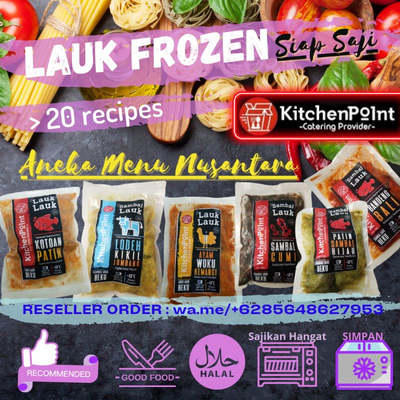 Jual Lauk Instan Siap Saji Frozen Makanan Tahan Lama Halal Masakan Khas