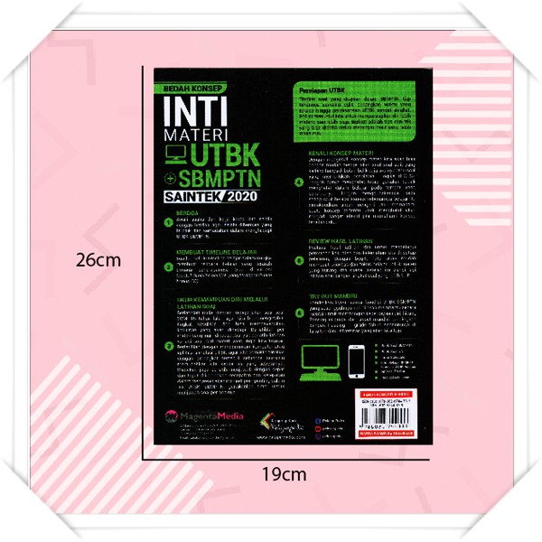 Jual BUKU MATERI SOAL UTBK SBMPTN BEDAH KONSEP INTI MATERI UTBK SBMPTN