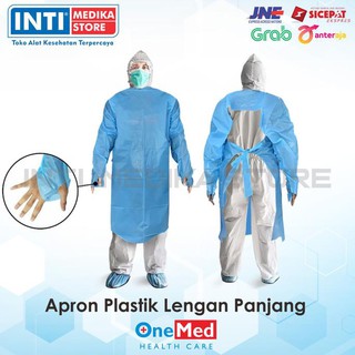 Jual Onemed Apron Plastik Lengan Panjang Apron Sekali Pakai Isi