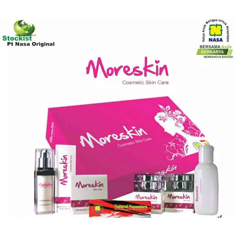 Jual Paket Lengkap Moreskin Cosmetic Skin Care Stockist PT Nasa