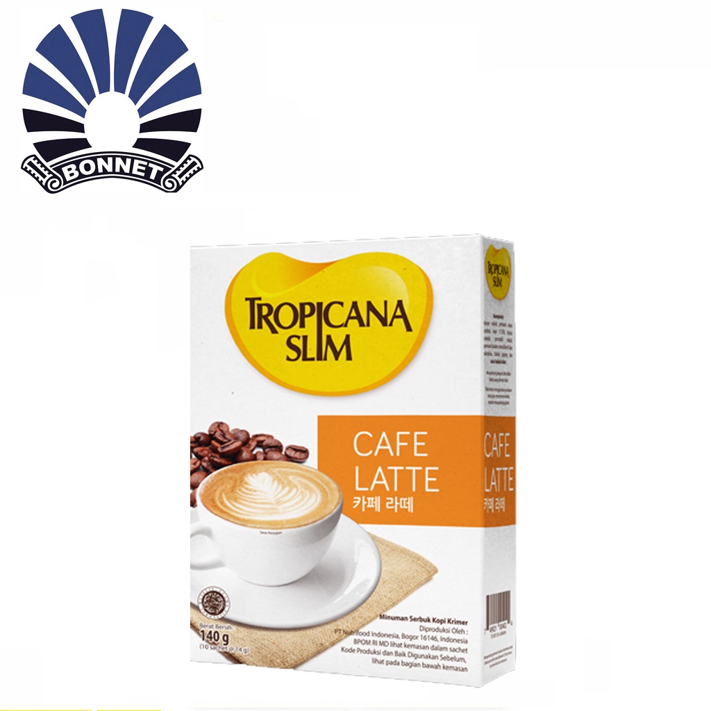 Jual Tropicana Slim Cafe Latte 10 Sachet 14gr Kopi Susu Nikmat Tanpa