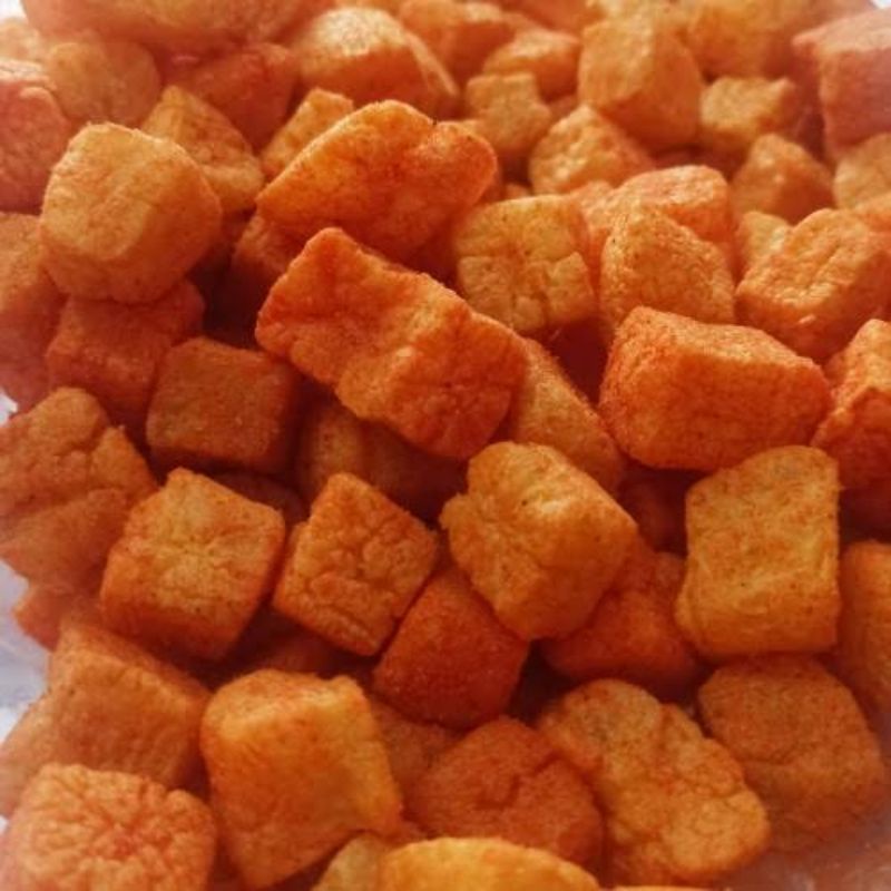 Jual KERUPUK Viral TAHU KOTAK PEDAS 200 Gr Shopee Indonesia