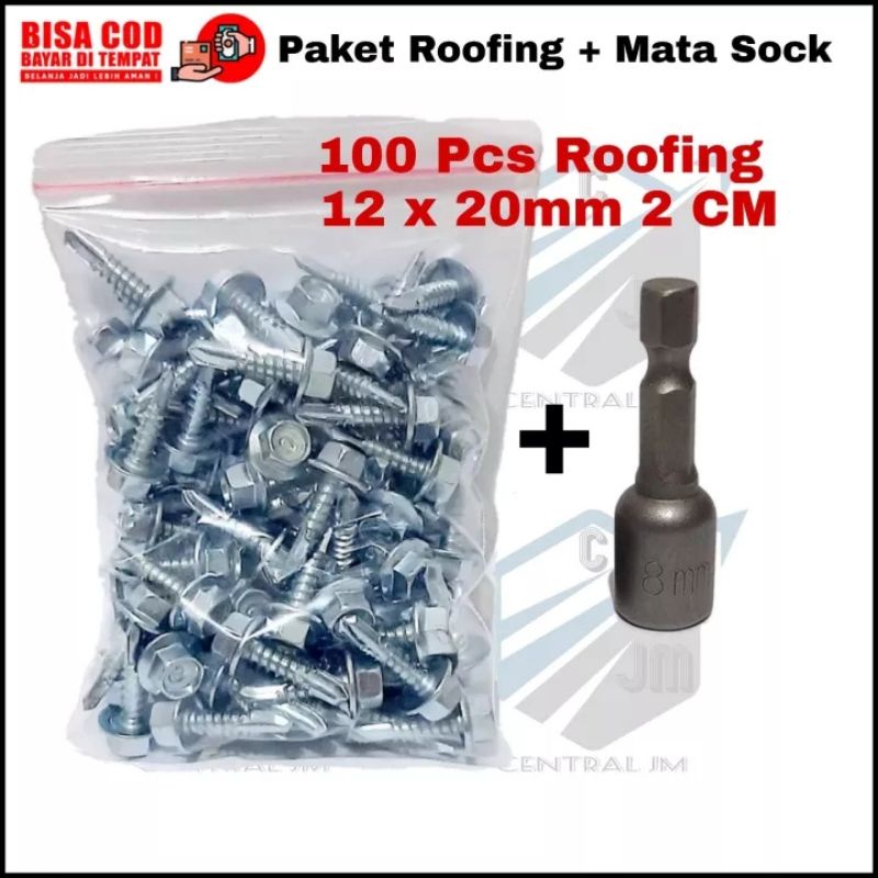 Jual Baut Baja Ringan Roofing Pack Pcs Ukuran X Mm