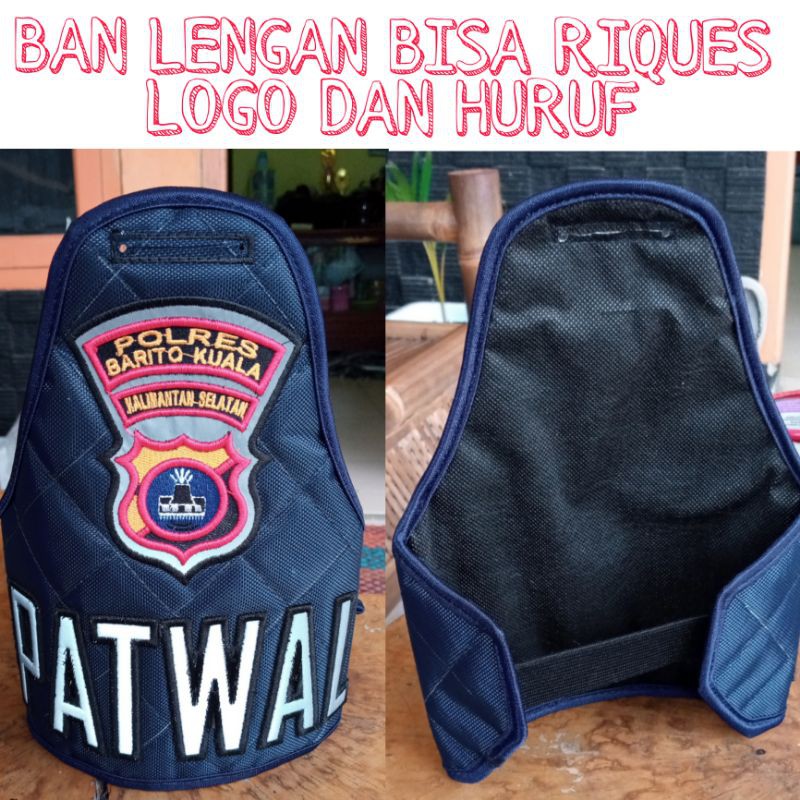 Jual Ban Lengan PATWAL Bisa Custom Logo Polda Polres Shopee Indonesia