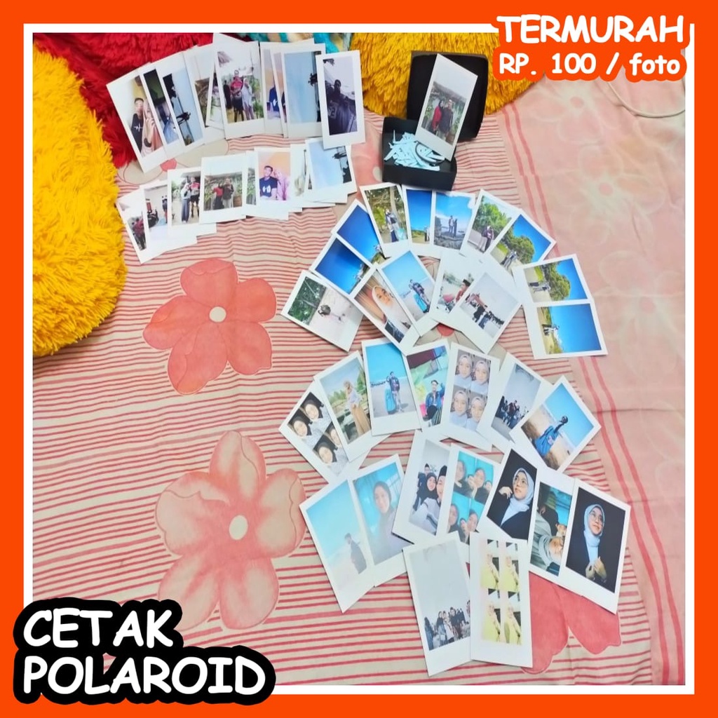 Jual JASA CETAK FOTO POLAROID ASLI INSTAX FUJIFILM MOTIF JASA CETAK