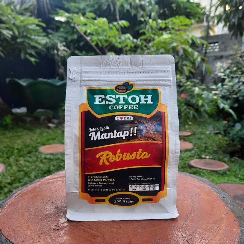 Jual Estoh Coffee Kopi Excelsa Robusta Arabica Lanang Rempah Murni Asli