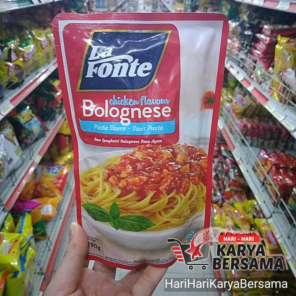 Jual LA FONTE PASTA SAUCE CHICKEN BOLOGNESE 290GR Shopee Indonesia