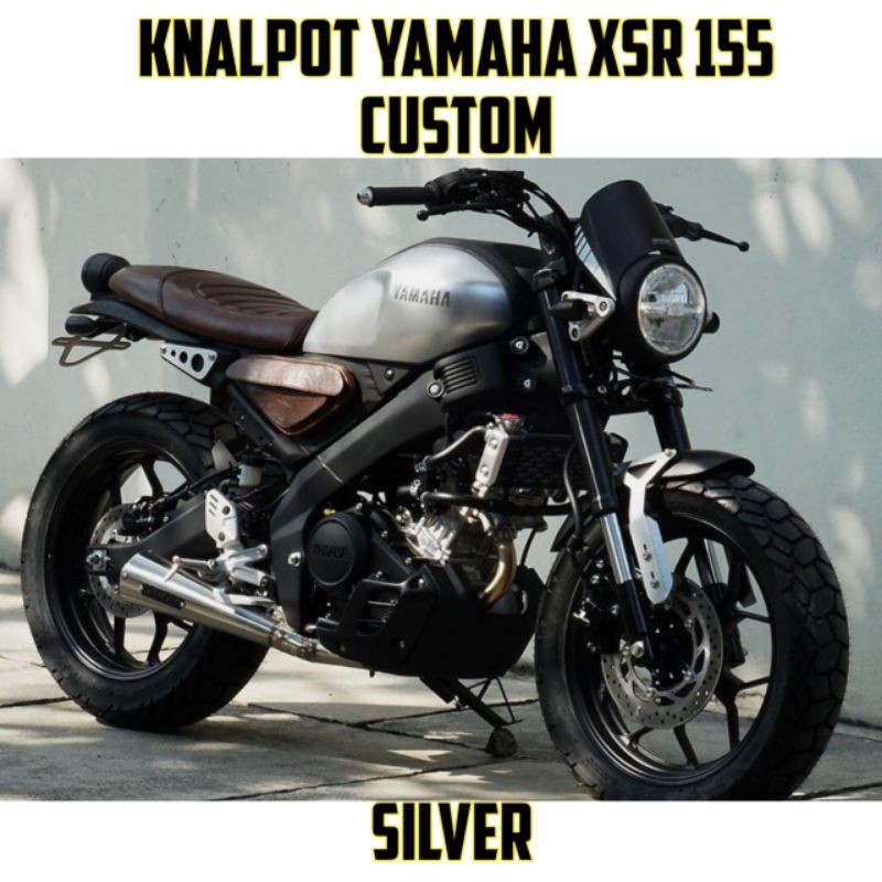 Jual Knalpot Yamaha XSR 155 Underbelly Silver Shopee Indonesia