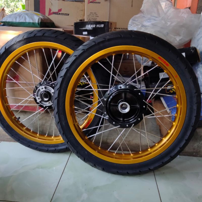 Jual Velg Paketan Rx King Tapak Lebar Ring Tromol Original Plus Ban