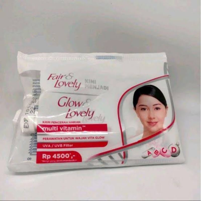 Jual Fair And Lovely Cream Sachet 9 Gr 1 Renteng 12 Sachet Shopee