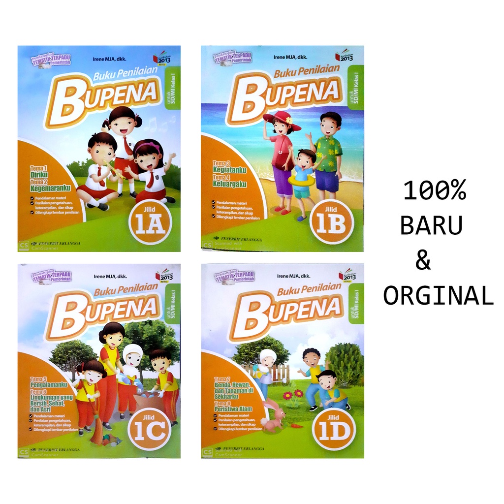 Jual BUKU BUPENA BK PENILAIAN 1A 1B 1C 1D SD MI K13N KELAS Shopee