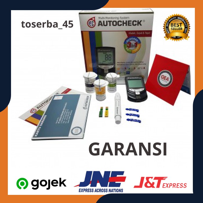 Jual Autocheck GCU 3 In 1 Alat Cek Gula Darah Kolesterol Asam Urat Alat