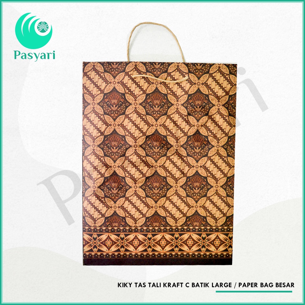 Jual Kiky Tas Tali Kraft C Batik Large Paper Bag Besar Shopee Indonesia