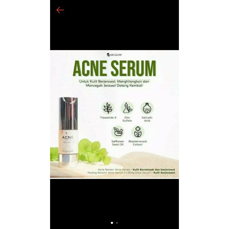 Jual Ms Glow Serum Acne Acneserum Ms Glow Serum Wajah Ms Glow