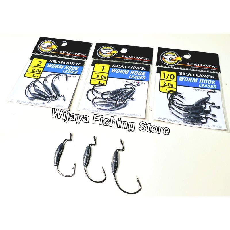 Jual Mata Pancing Seahawk Worm Hook Made In Korea Shopee Indonesia