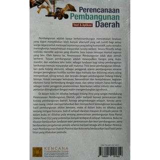 Jual Buku Perencanaan Pembangunan Daerah Teori Aplikasi Ali Kabul